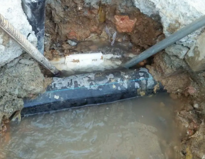市南测漏水之水管漏水